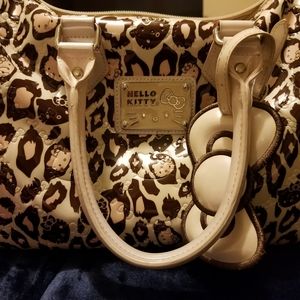 Hello Kitty cheetah print bag w/wallet